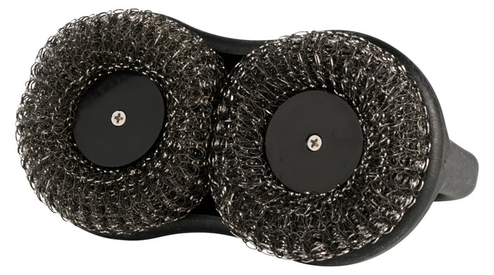 Dobbel stålull grillbørste - Grillexpert